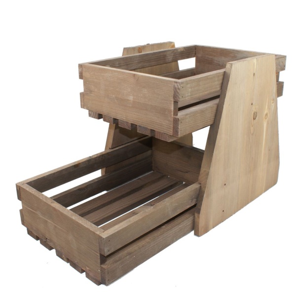 Display Crate 2 Tier Stacker